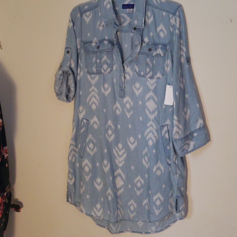 🤩🤩🤩🤩NWT jean  shirt dress